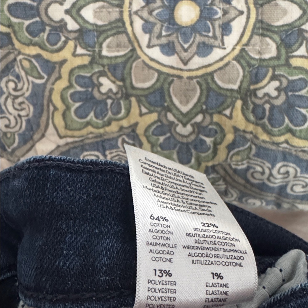 MOTHER Denim jeans the insider crop step gray movin on up stretch blue - Picture 10 of 10